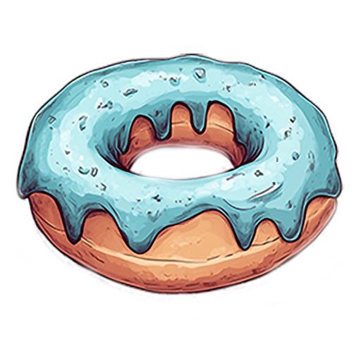Blast a blue donut