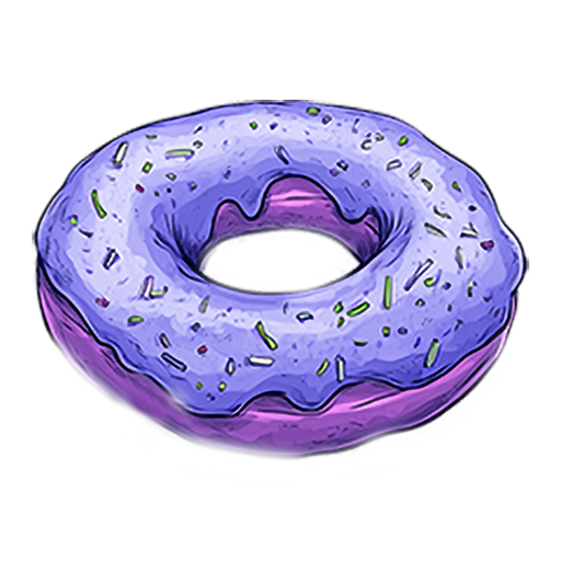 Blast a purple donut