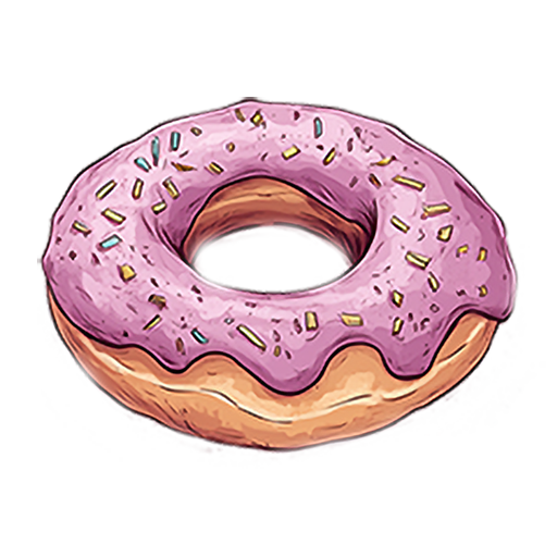 Blast a pink donut