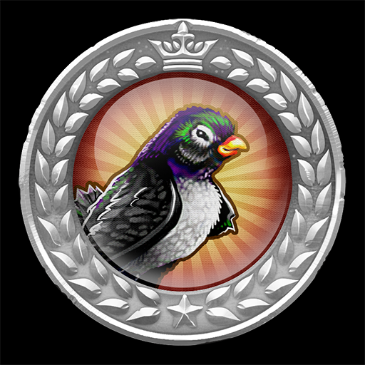Trofeo Pájaro de mal agüero (plata) de Shrek 2 Remastered