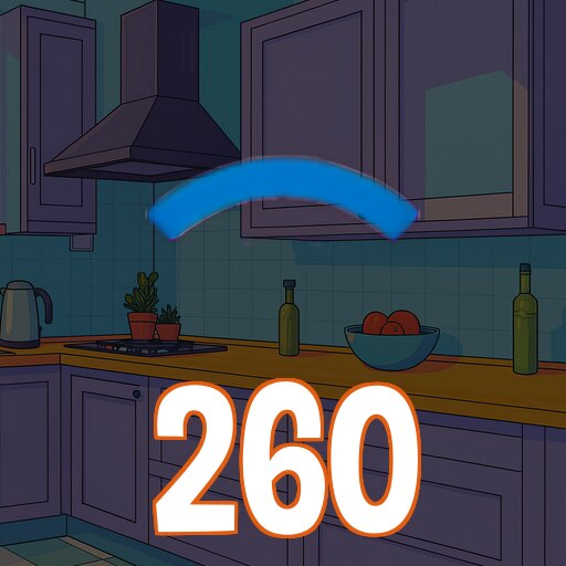Hit the paddle 260 times