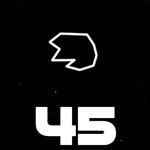 Destroy 45 asteroids