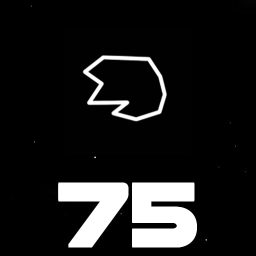 Destroy 75 asteroids