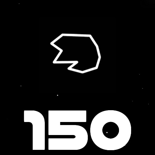 Destroy 150 asteroids