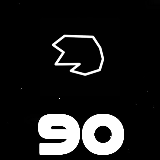 Destroy 90 asteroids