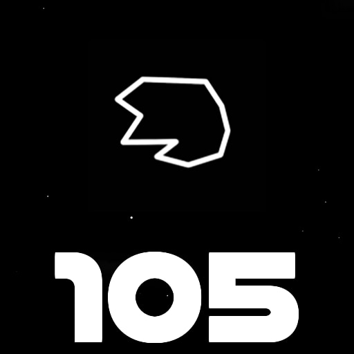 Destroy 105 asteroids