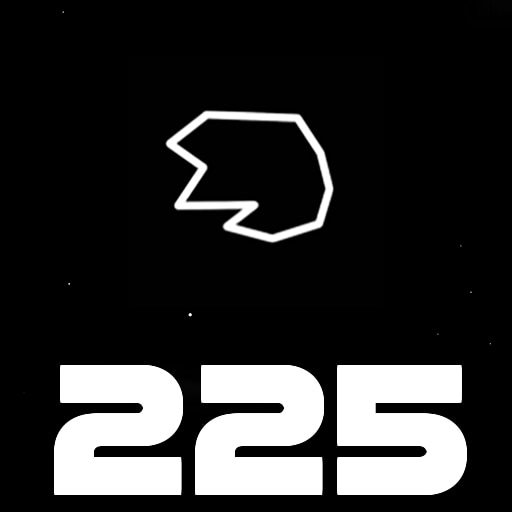 Destroy 225 asteroids