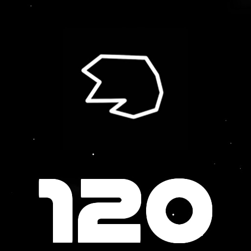 Destroy 120 asteroids