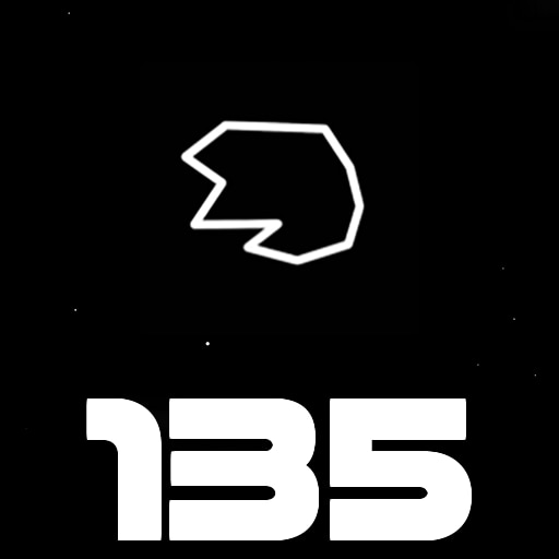 Destroy 135 asteroids