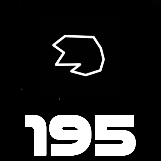 Destroy 195 asteroids