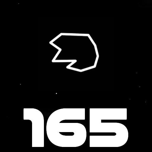 Destroy 165 asteroids