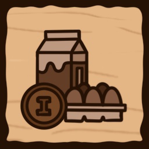 Trofeo First Animal Product (plata) de Island Market Simulator