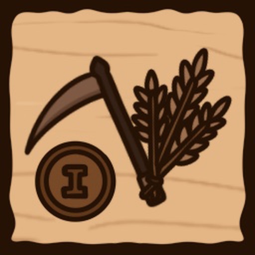 Trofeo First Harvest (plata) de Island Market Simulator