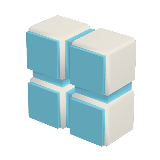 Trofeo 500 cubes halves (plata) de Object Factory