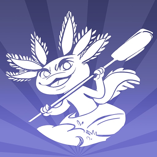 Axolotl kayaker