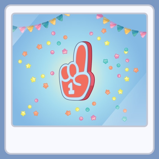 Trofeo Enhorabuena por la cinta (platino) de Bluey's Happy Snaps