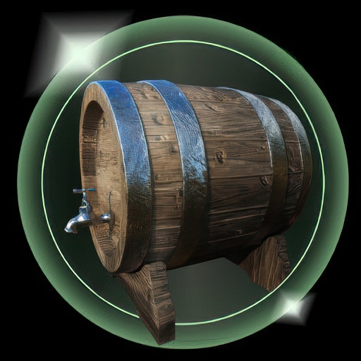 Wooden wine barrel