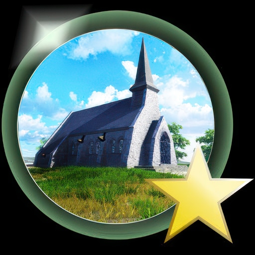 A chapel with a beautiful view