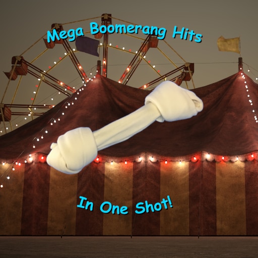 Boomerang hits in one shot!