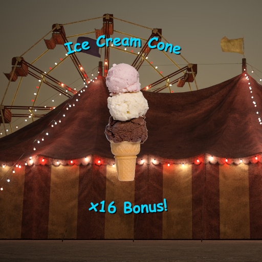 Reached x16 Ice Cream Cone Bonus!