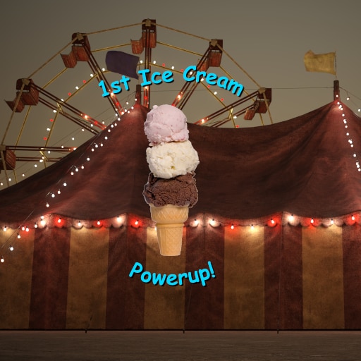 First Ice Cream Cone Powerup!