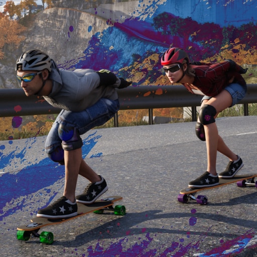 Longboard Skate Downhill Simulator