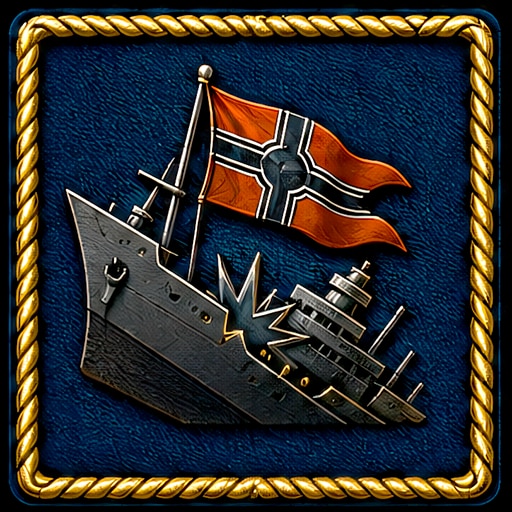 Trofeo Primera bandera al fondo (oro) de Ultimate Admirals: Dreadnoughts