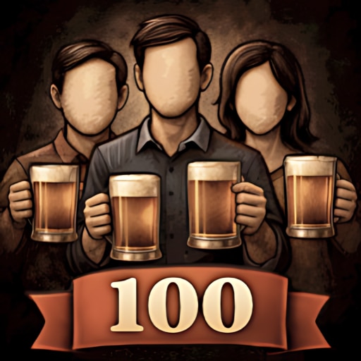 Trofeo 100 customers served (oro) de Beer Manufacture Simulator