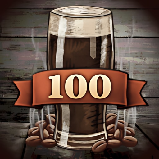 Trofeo 100 stout bottles (bronce) de Beer Manufacture Simulator