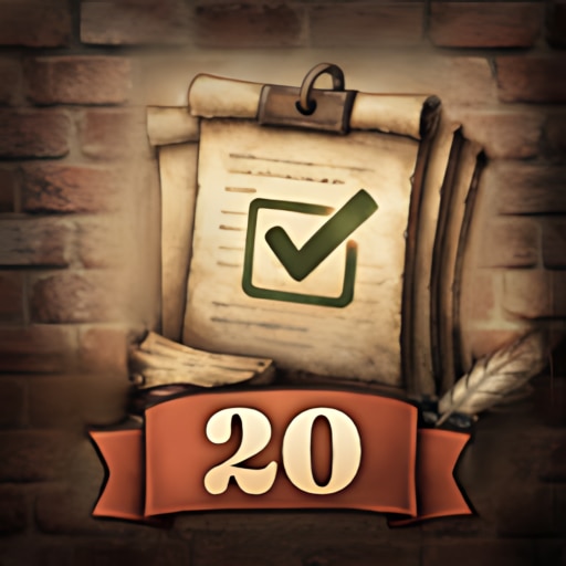 Trofeo 20 contracts completed (plata) de Beer Manufacture Simulator
