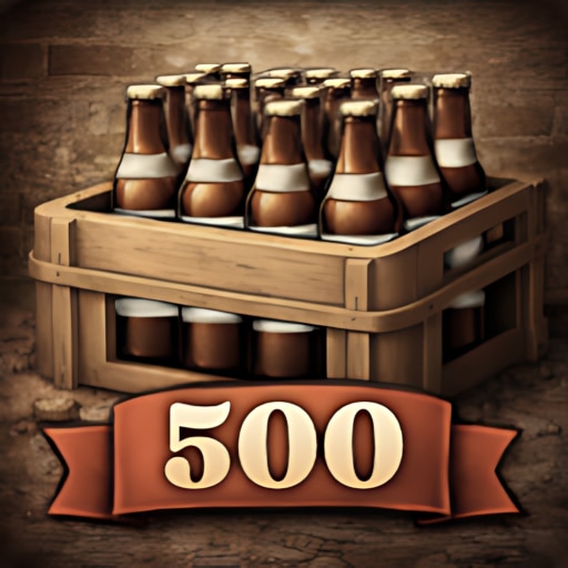 Trofeo 500 bottles capped (bronce) de Beer Manufacture Simulator