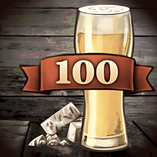 Trofeo 100 ale bottles (bronce) de Beer Manufacture Simulator