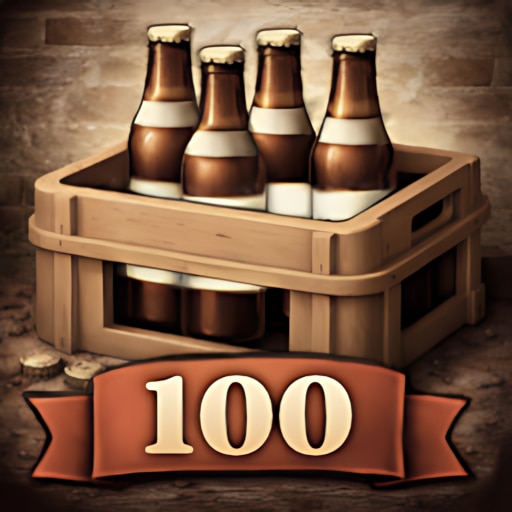 Trofeo 100 bottles capped (bronce) de Beer Manufacture Simulator