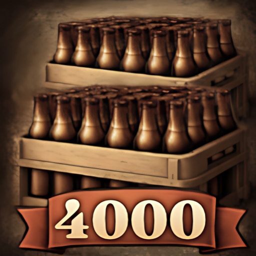 Trofeo 4000 bottles poured (oro) de Beer Manufacture Simulator