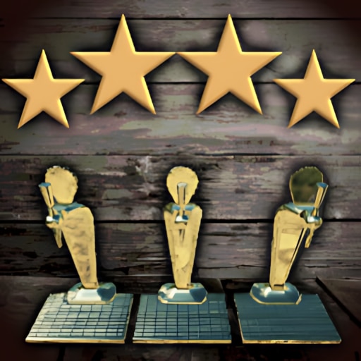 Trofeo 4-star bar rating (plata) de Beer Manufacture Simulator
