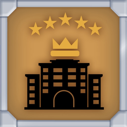 Trofeo The Ultimate Hotelier (platino) de Hotel Simulator