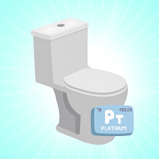 Trofeo King Of Toilets (platino) de Mr Toilet