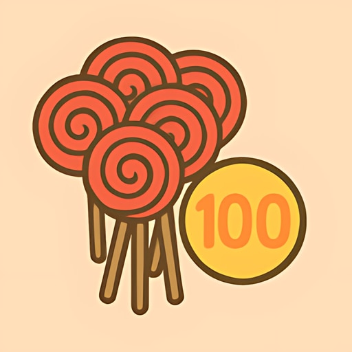 Trofeo Lollipop Hunter (oro) de Candy Shop Simulator