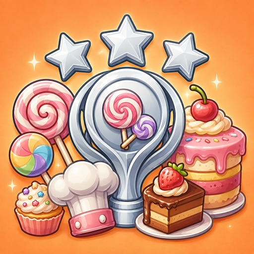 Trofeo Platinum (platino) de Candy Shop Simulator