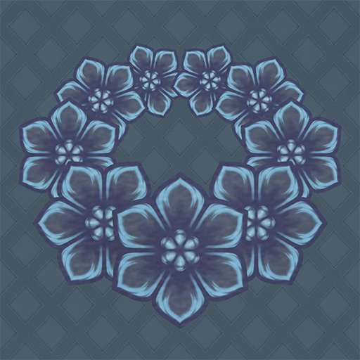 黒い花の花畑