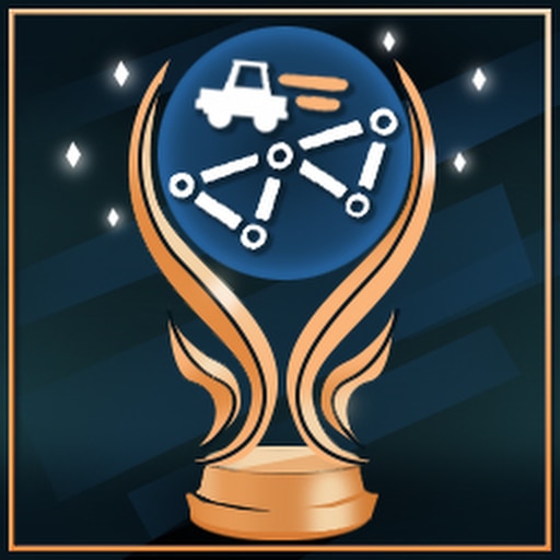 Trofeo Platino (platino) de Poly Bridge 3