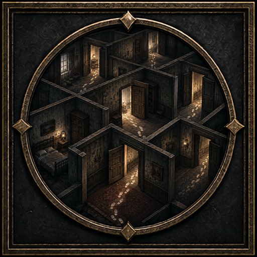 Trofeo Worn Footsteps (oro) de Rooms