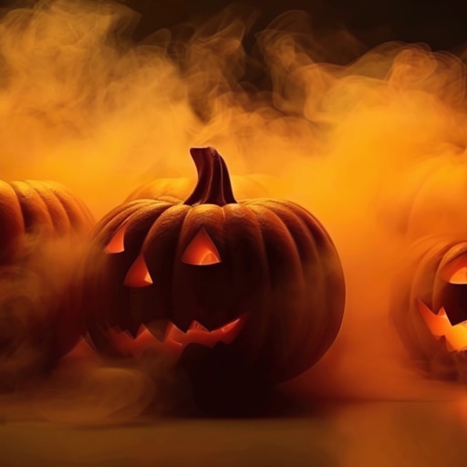 Trofeo Pumpkin in the Smoke (5x5) (plata) de Solid Void - Halloween Nonograms