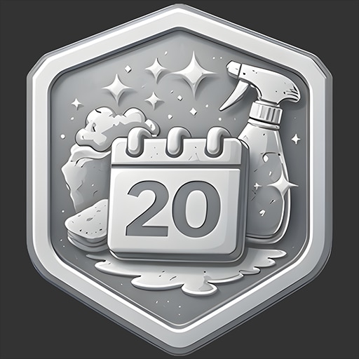 Trofeo DAY 20 (plata) de House Cleaner Simulator