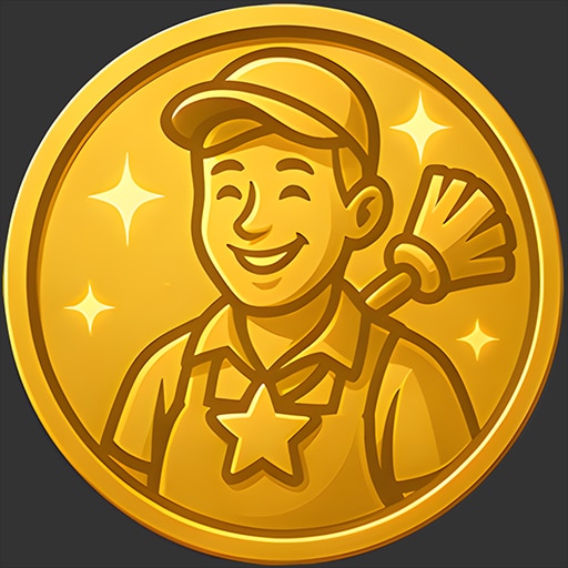 Trofeo FAMOUS CLEANER (oro) de House Cleaner Simulator
