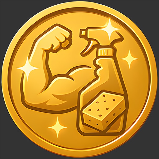 Trofeo POWERFUL CLEANER (oro) de House Cleaner Simulator