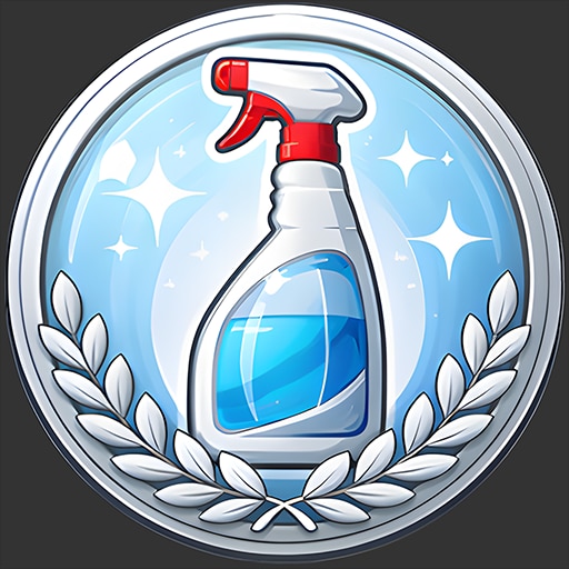 Trofeo GLASS SPRAY (plata) de House Cleaner Simulator