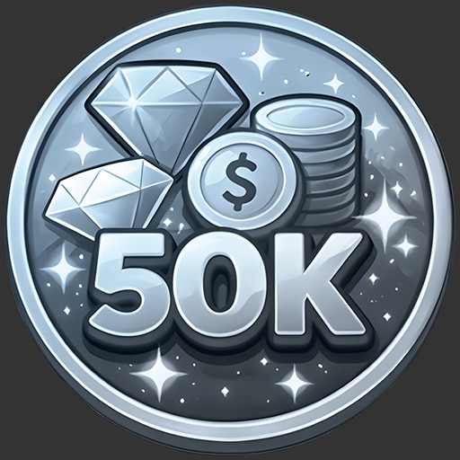 Trofeo 50000 DOLLARS (plata) de House Cleaner Simulator