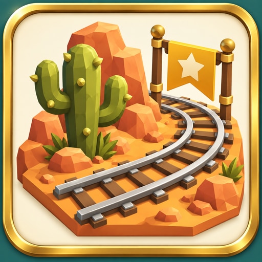 Trofeo Badlands Baron (oro) de Train Merge Tycoon